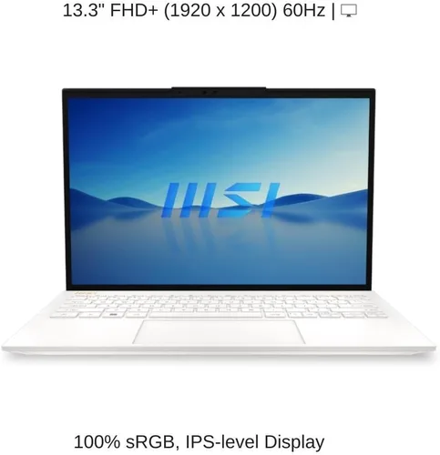 Vista 6 de HIDevolution MSI Prestige 13Evo A12M [Pure White] 13.3 FHD+, 1.2 GHz i5-1240P, Intel Iris Xe, 16GB LPDDR4X-4267, 1 TB PCIe SSD, Windows 11 Home