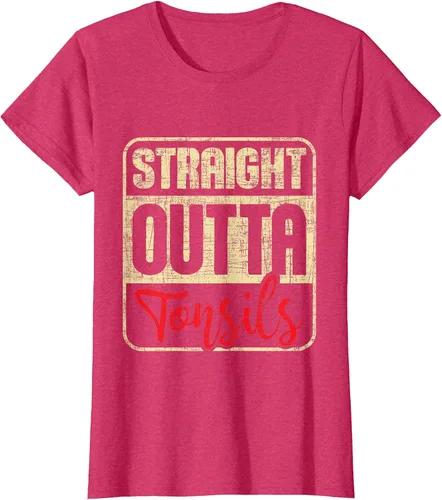 Vista 40 de Straight Outta Amígdalas - Camiseta de recuperación de cirugía de eliminación de amígdalas Asphalt Grey