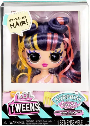 Vista 5 de L.O.L. Surprise! Tweens Surprise Swap - Cabezales de peinado que incluyen fabulosos accesorios para el cabello y un hermoso cabello, gran regalo
