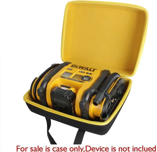 Vista 2 de Anleo DEWALT DCC020IB - Funda de viaje para inflador máximo de 20 V con batería (negro exterior + amarillo interior)