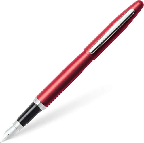 Vista 37 de Sheaffer VFM - Pluma estilográfica con acabado mate negro, detalles cromados, con punta mediana