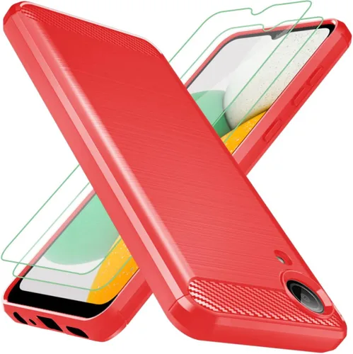 Vista 8 de Osophter Funda para Galaxy A03 Core, Samsung A03 Core Case con 2 protectores de pantalla de absorción de golpes Flexible TPU Rubber Protective Cell