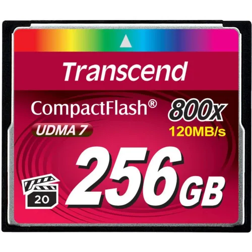Vista 7 de Transcend CF133 CompactFlash Tarjeta de memoria 1 GB, hasta 30 MB/s, tarjeta de cámara DSLR, flash MLC NAND, ECC, compatible con modo