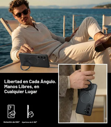 Vista 5 de TORRAS Q3 Spin - Funda para Samsung Galaxy S26, soporte magnético 360