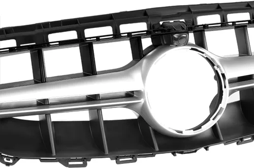 Vista 6 de Parrilla delantera compatible con Mercedes Benz E Class W213 E300 E350 E400 E400 E450 Cromo, estilo AMG