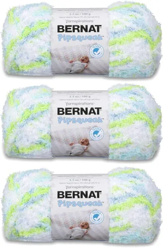 Vista 13 de Bernat Pipsqueak - Hilo para bebé, paquete de 3 unidades de 3.5 onzas (3.53 oz/3.5 onzas), poliéster, 5 voluminosos, 101 yardas, tejido/ganchillo