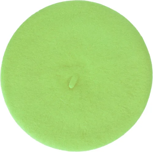Vista 160 de ZLYC - Boina francesa de lana unicolor para mujeres y niñas