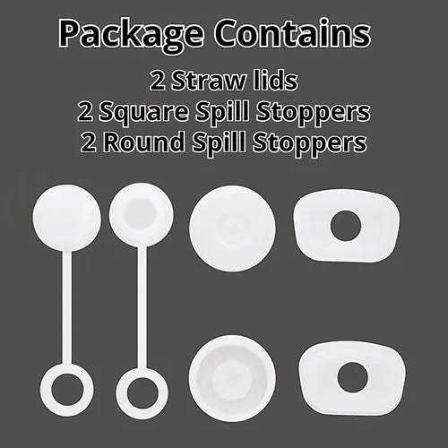 Vista 5 de Tapón de silicona a prueba de derrames, 6 piezas. Compatible con Stanley Cup 1.0 de 40 onzas/30 onzas, accesorios mejorados para vasos, incluye 2
