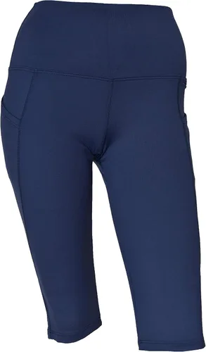 Vista 2 de Private Island Pantalones cortos para mujer UPF 50+ con bolsillos laterales, traje de baño, playa, natación, natación, yoga, parte inferior
