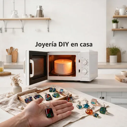 Vista 4 de Horno de microondas Love Charm para fusión de vidrio y fabricación de joyas