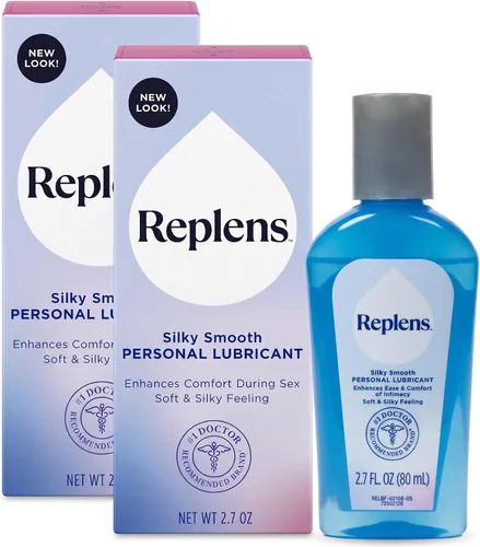 Vista 10 de Replens Silky Smooth Personal Lubricant 2.7 fl oz bottle Lubricante de silicona para mujeres, hombres y parejas; deslizamiento de larga duración