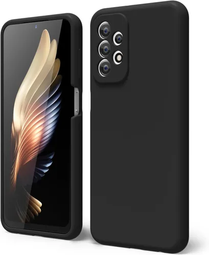 Vista 195 de oakxco Funda para teléfono Samsung Galaxy A12 con agarre de silicona líquida, linda delgada fina suave cubierta de gel de goma TPU lisa para mujeres