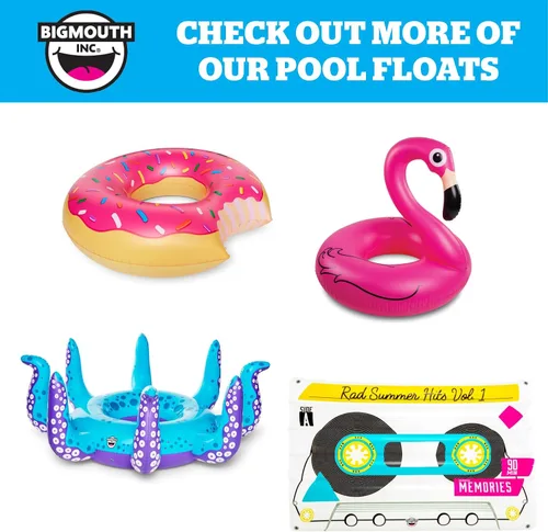 Vista 5 de BigMouth Inc. Large Funny Inflatable Raft, Guarded Sides & Headrest, 6 ft Long Heavy Duty Pool Float