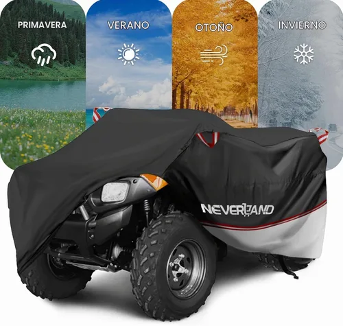 Vista 9 de NEVERLAND Cubierta Impermeable para ATV al Aire Libre - Cubierta para Cuatrimoto de Servicio Pesado Resistente a Desgarros Cubiertas para Vehículos