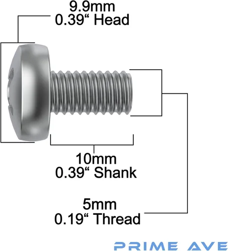 Vista 2 de Tornillos de matrícula de acero inoxidable de 10mm de longitud extendida compatibles/reemplazo para todos los modelos de BMW, sujetadores de pernos