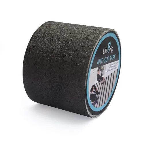 Vista 24 de Lifegrip - Cinta de tracción antideslizante, cinta de fricción de 1 pulgada x 15 pies, el mejor agarre, adhesivo abrasivo para escaleras, peldaños