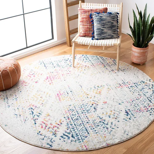 Vista 71 de SAFAVIEH Tapete decorativo de la colección Tulum de 2 x 3 pies, color negro y marfil, diseño tribal bohemio marroquí, no desprende pelo y es