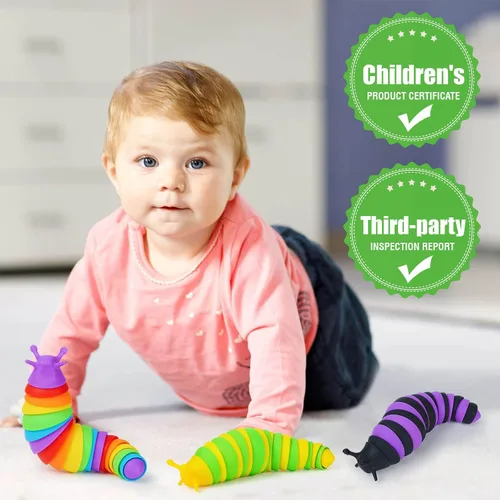 Vista 2 de Juguetes sensoriales para ansiedad, 3 piezas, juguetes sensoriales para autismo, TDAH, ansiedad y alivio del estrés, recuerdos de fiesta, premios