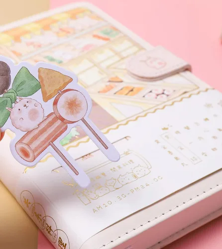 Vista 9 de Cuaderno de Diario Kawaii de KetA – Cuaderno de Papelería Japonesa Estética Linda, 256 Páginas – Perfecto para Niñas, Adolescentes y Mujeres