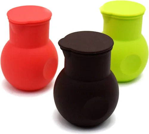 Vista 11 de 6 piezas de silicona Chocolate Melting Pot, 2verde, 2rojo, 2 negro
