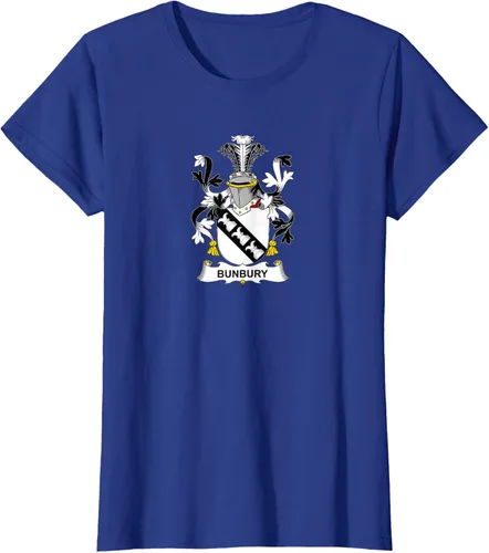 Vista 7 de Bunbury Coat of Arms - Camiseta con escudo familiar Negro