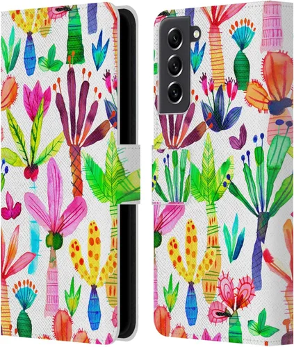 Vista 93 de Head Case Designs Officially Licensed Ninola Brushstrokes Black Summer Patterns Leather Wallet Case Compatible with Samsung Galaxy A07 4G