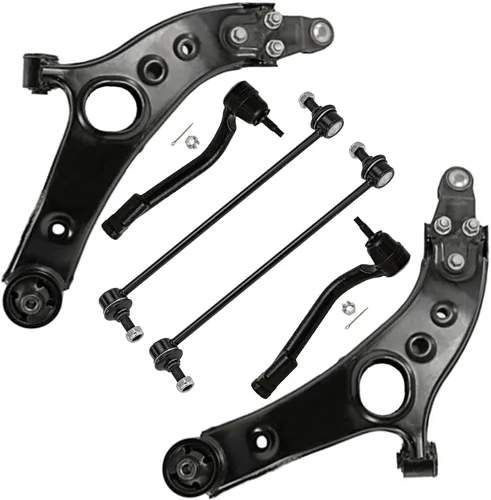 Vista 20 de Detroit Axle - Kit de extremo delantero para Chrysler 300 Dodge Charger 2011-2023 Challenger, 2 Lower Rearward Control Arms 2 Outer Tie Rods 2