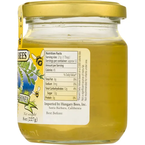 Vista 5 de HUNGARY BEES Miel de acacia salvaje, 8.8 oz