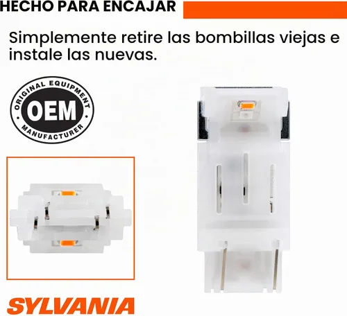 Vista 4 de Bombilla de LED ámbar 1156 (2 unidades), 3157, Ambar