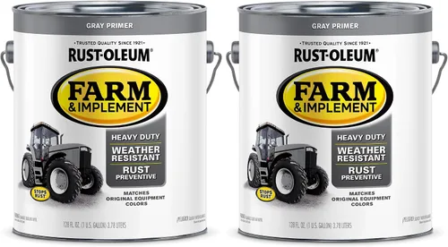 Vista 44 de Rust-Oleum Farm & Implement 280176 - Pintura esmaltada, galón, naranja (Allis Chalmers Orange)