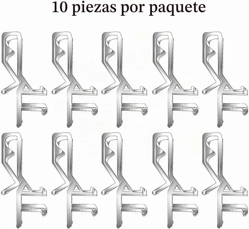 Vista 5 de 10 clips de cenefa de plástico de 1-7/8 pulgadas, clips de repuesto para persianas de ventana, se adapta a cenefas de madera