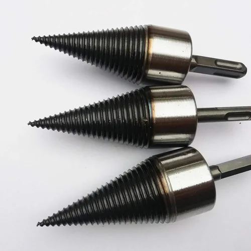 Vista 3 de Broca de madera pesada, divisor de leña en U, rosca antideslizante, tornillo en U, tornillo de división de cono, destornillador de cono de madera