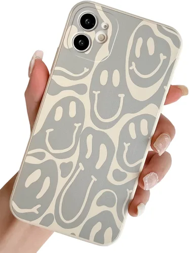 Vista 46 de Bonita funda divertida para teléfono compatible con iPhone 11, fundas femeninas de silicona líquida, goma de gel suave de dibujos animados, forro
