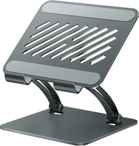 Vista 9 de Soporte para Tablet Tounee, Soporte de Escritorio Ajustable de Aluminio de Doble Varilla, Compatible con iPads de 4.7-16.9", Tabletas Surface, Negro