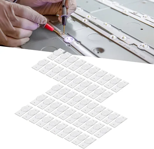Vista 3 de 50 bombillas LED, lente LED SMD de 3 V, cuentas de lámpara de tablero con lente de fibra de vidrio para reparación de TV LED de 32 a 65 pulgadas