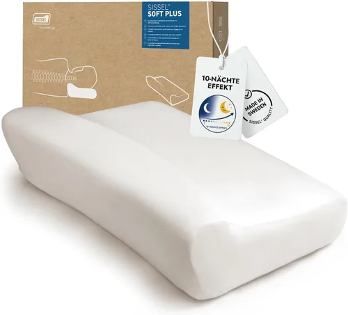 Vista 10 de SISSEL Almohada suave para cuello M Espuma especial viscoelástica Soporte ergonómico de columna vertebral Funda de terciopelo lavable