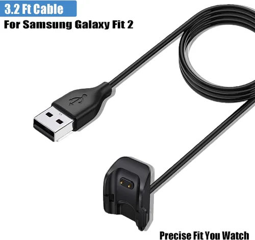 Vista 2 de Cargador compatible con Samsung Galaxy Fit 2, cable de carga USB de repuesto, adaptador de accesorios para Samsung Galaxy Fit 2