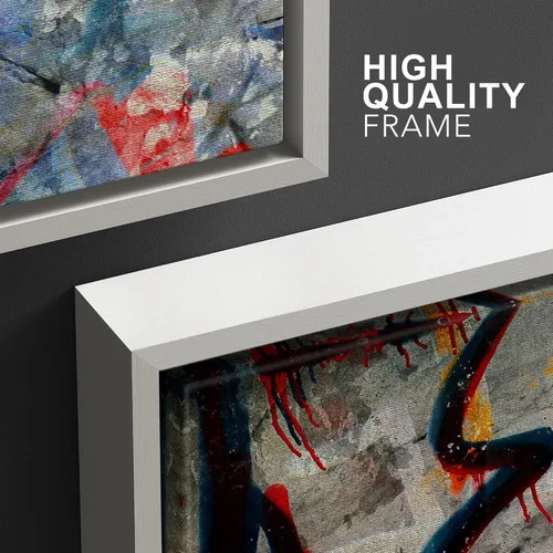 Vista 35 de wall26 Lienzo enmarcado para pared, juego de arte de acuarela pastel, paisaje rural, ilustraciones con formas abstractas, arte moderno, decorativo