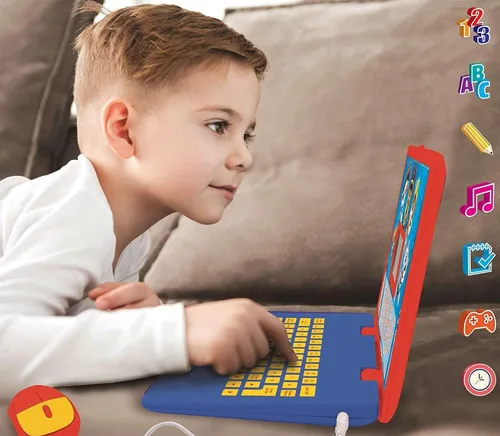 Vista 6 de LEXiBOOK Paw Patrol - Laptop Educativa y Bilingüe Español/Inglés - Juguete para Niños (Niños y Niñas) 124 Actividades, Aprende Juega Juegos y Música
