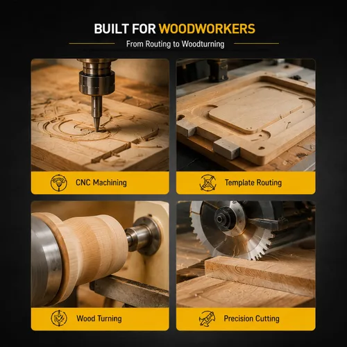 Vista 7 de LLPT Cinta de carpintería de doble cara, paquete de 2 unidades, 1/2 pulgada x 36 yardas cada una, cinta adhesiva fuerte extraíble CNC