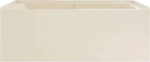 Vista 28 de Voltaire - Bañera de 54 x 30 pulgadas para alcoba de drenaje a mano derecha con delantal en bisque Bisqué Beige