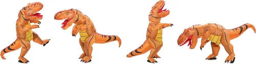 Vista 7 de FUNNY COSTUMES Disfraz de dinosaurio T-Rex para adultos, talla única
