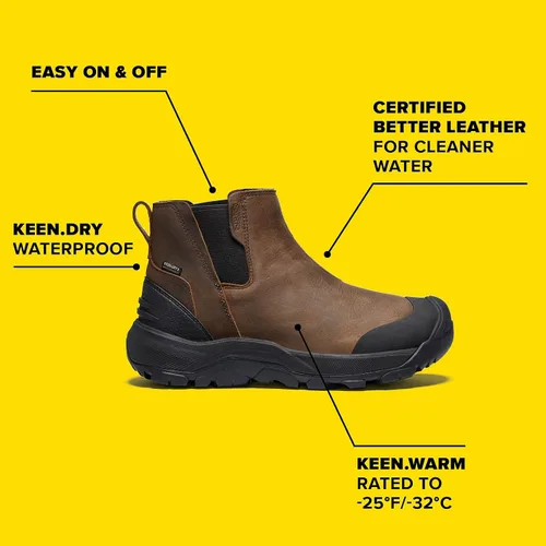 Vista 6 de KEEN Revel 4 Botas de nieve impermeables con aislamiento polar de altura media para hombre
