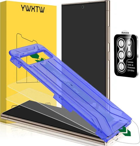 Vista 17 de YWXTW EZ Alignment - Protector de pantalla para Samsung Galaxy Z Flip 6/Z Flip 7 FE, 2 protectores de pantalla de vidrio templado frontal + 1 juego