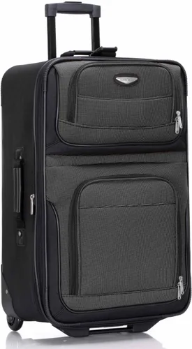 Vista 50 de Travel Select Amsterdam - Equipaje vertical y expansible con ruedas, marino