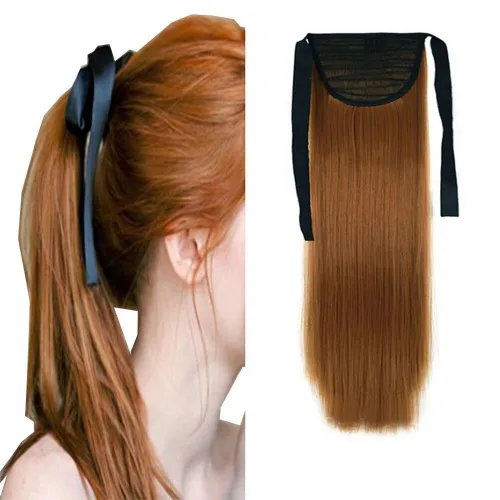 Vista 33 de Extensiones de cabello sintético de 20 pulgadas, 3.17 oz, ondulado, rizado, resistente al calor, fibra sintética para mujer
