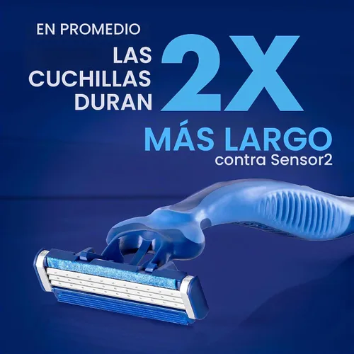 Vista 4 de Maquinillas de afeitar desechables Gillette Sensor3 Comfort para hombres, 12