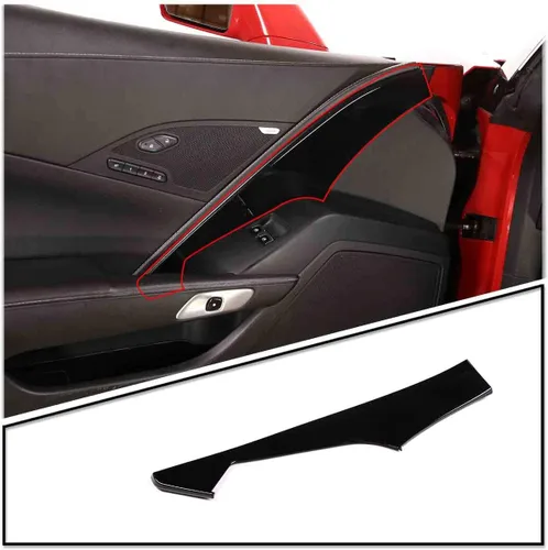 Vista 12 de TINKI Se adapta a 2014-2019 C7 Corvette Panel de puerta interior Molding Trim Cubierta de puerta Adhesivo interior para Chevrolet Corvette C7 2014