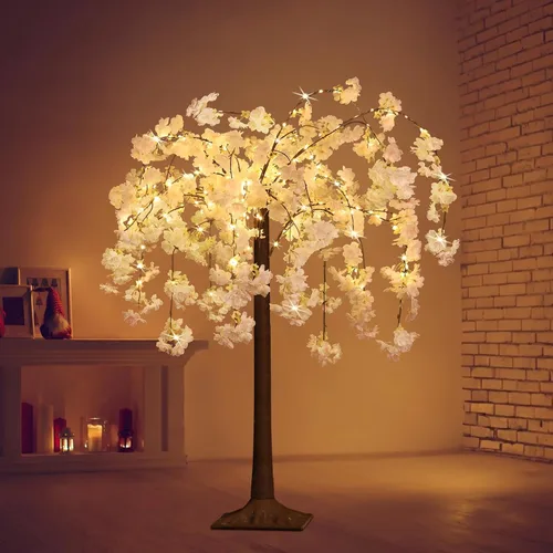 Vista 6 de [Usado] Árbol de cerezo iluminado con luz LED, blanco cálido