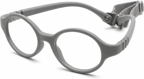 Vista 10 de Baby Glasses 0-1 Year - XXS Round Infant Glasses with Strap 38-14-120 - Clear Newborn Spectacles for Prescription Negro